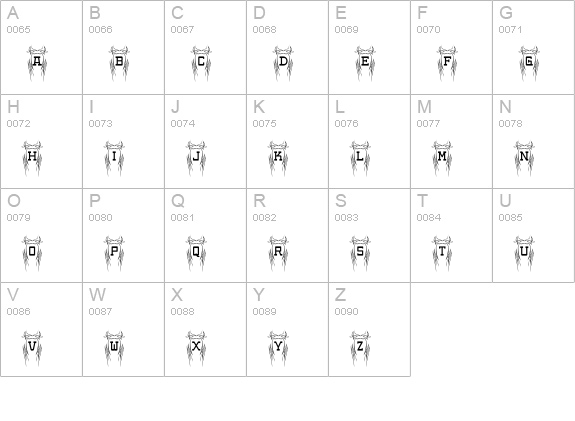 Poke uppercase A-Z preview