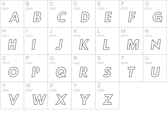 Poland Can Into Glass Makings Italic uppercase A-Z preview