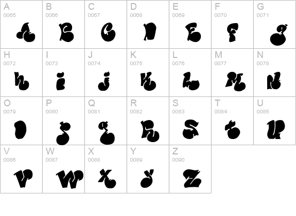 Political Graft Fill uppercase A-Z preview