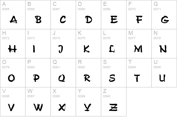 Polo Regular uppercase A-Z preview