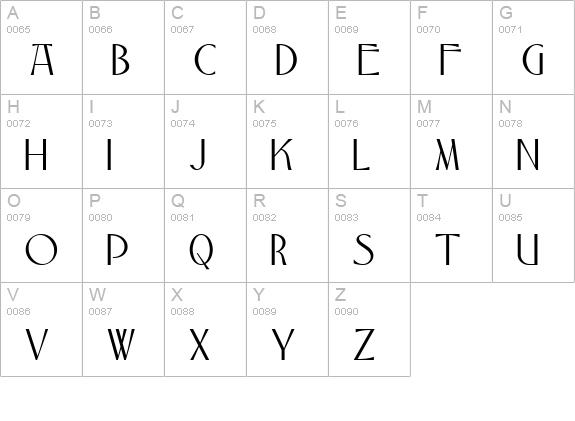 PonteVecchioNF uppercase A-Z preview