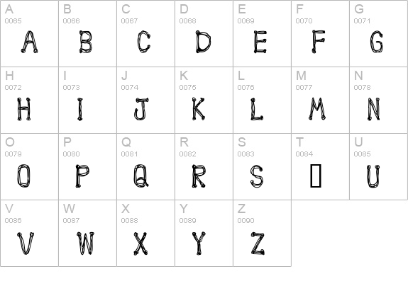 POP uppercase A-Z preview