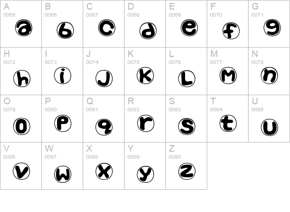 Pop Up uppercase A-Z preview