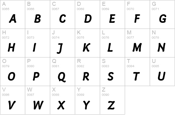 Poppl College (R) 1 Bold uppercase A-Z preview