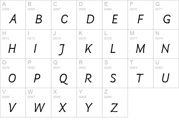 Poppl College (R) 1 Regular uppercase A-Z preview