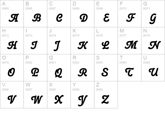 Poppl College Two BQ Bold uppercase A-Z preview