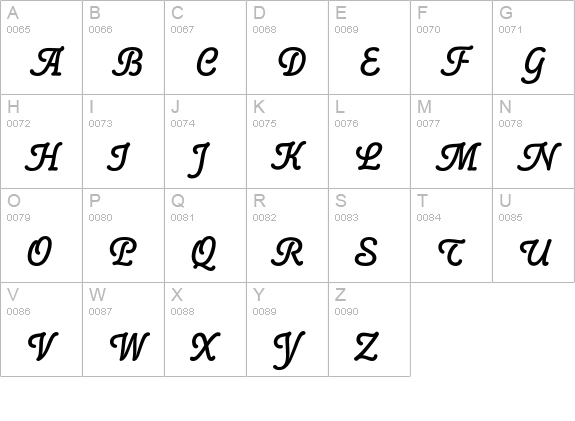 Poppl College Two BQ Medium uppercase A-Z preview