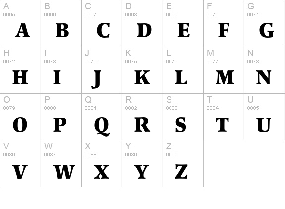 Poppl-Pontifex BQ Bold uppercase A-Z preview