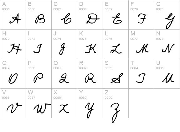 Popsies uppercase A-Z preview