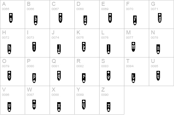 Populuxe Blub uppercase A-Z preview