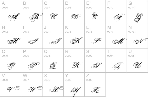 Porcelain uppercase A-Z preview