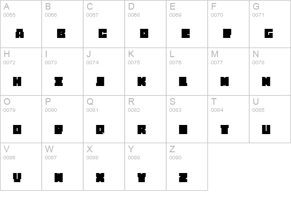 Porker uppercase A-Z preview