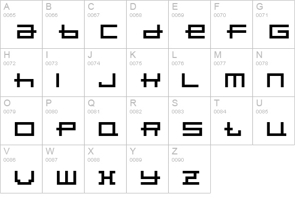 Porpoise uppercase A-Z preview