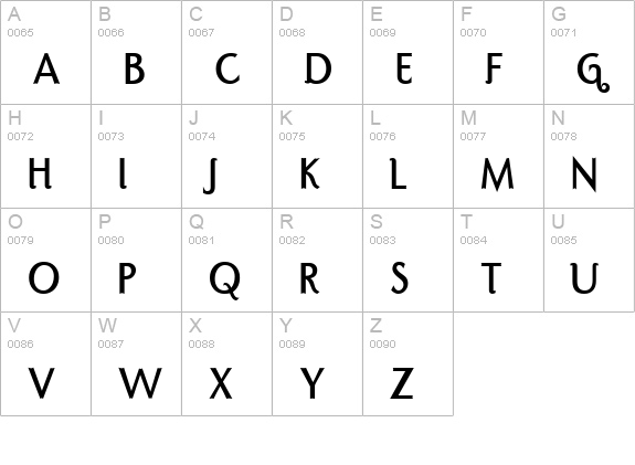 Port Credit Bold uppercase A-Z preview