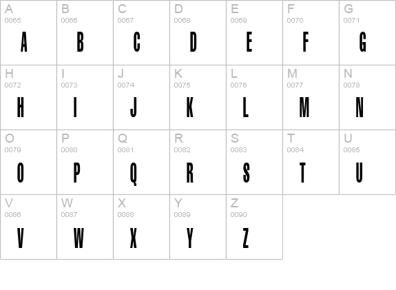 Portishead Dummy uppercase A-Z preview