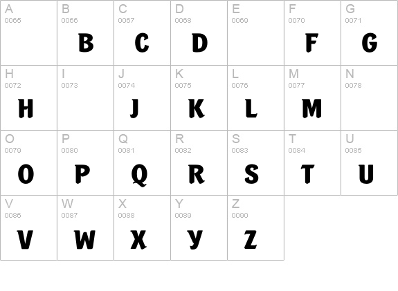 PortobelloBold uppercase A-Z preview