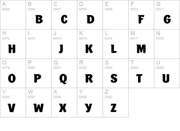 PortobelloExtraBold uppercase A-Z preview