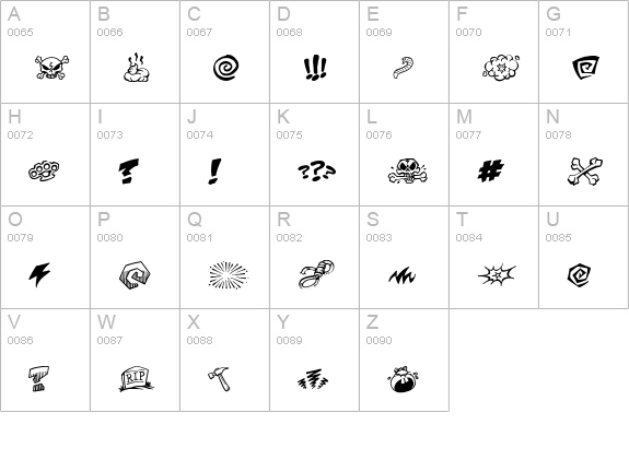 PottyMouth BB uppercase A-Z preview