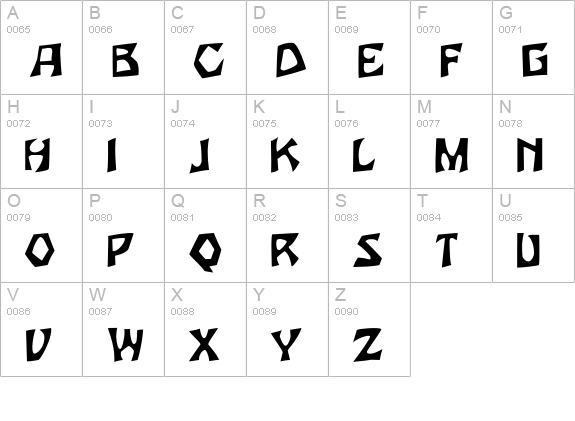 Powders-Normal uppercase A-Z preview