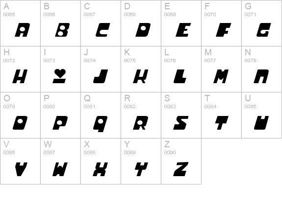 Powerpuff uppercase A-Z preview