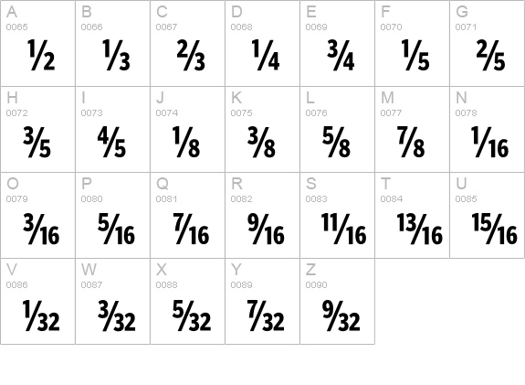 PoynterAgate-CompFracThree uppercase A-Z preview