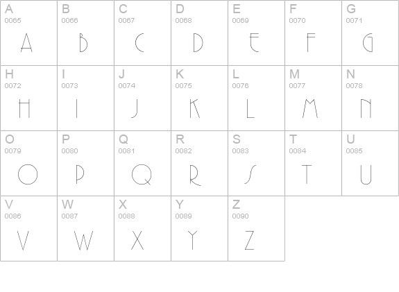 Premier Lightline Std uppercase A-Z preview