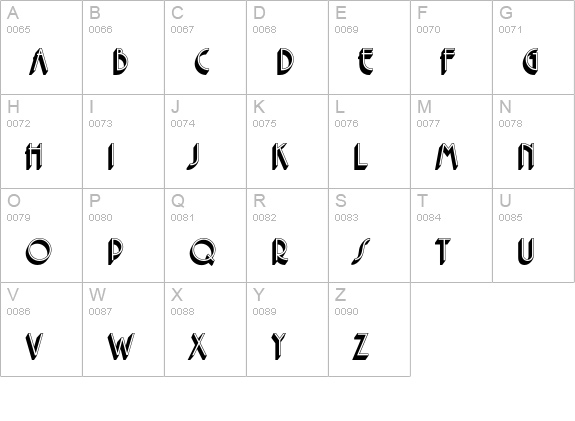 Premier Shaded Std uppercase A-Z preview