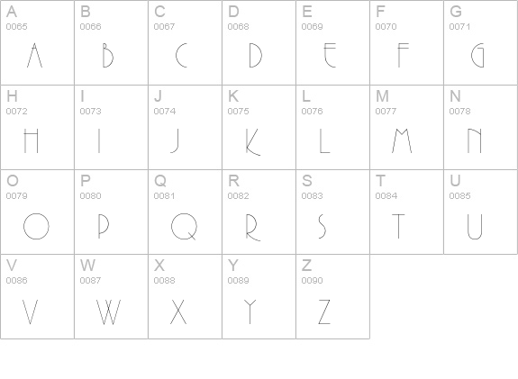 PremierEF-Alternate uppercase A-Z preview