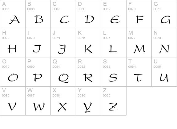 Prescript uppercase A-Z preview