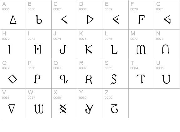 Presley Press uppercase A-Z preview