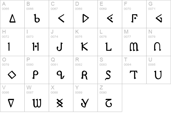 Presley Press Bold uppercase A-Z preview