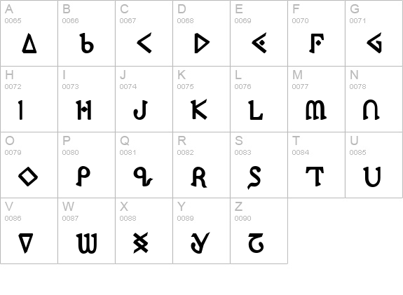 Presley Press ExtraBold uppercase A-Z preview