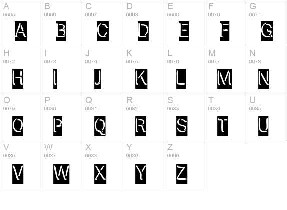 Presstape Lite uppercase A-Z preview