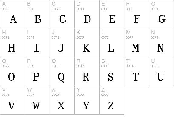 PrestigeEliteBold-Bold uppercase A-Z preview