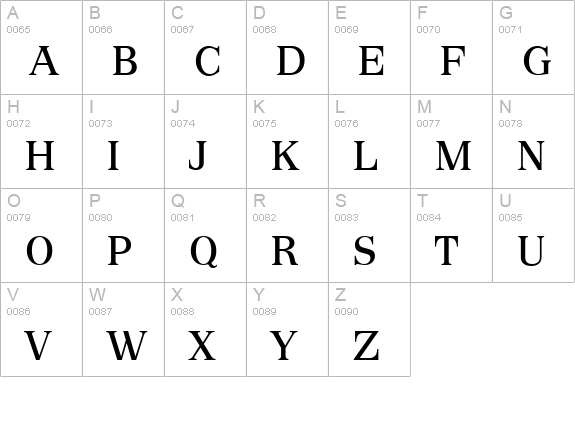 PriamosSerial-Regular uppercase A-Z preview
