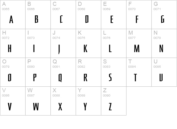 PrimaryStone-AllInAll uppercase A-Z preview