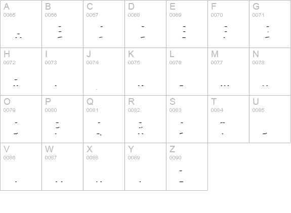 PrimaryStone-Bottom uppercase A-Z preview