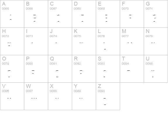 PrimaryStone-Top uppercase A-Z preview