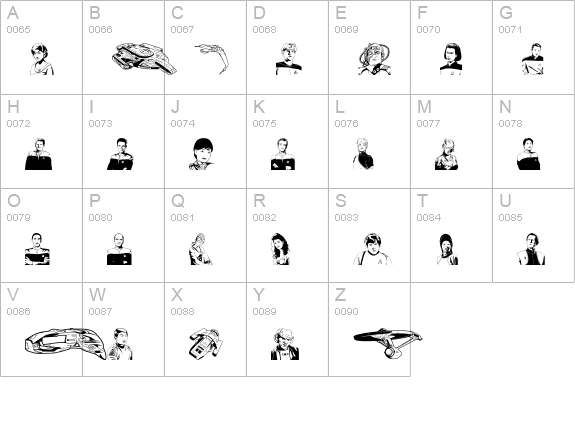 Prime Directive uppercase A-Z preview