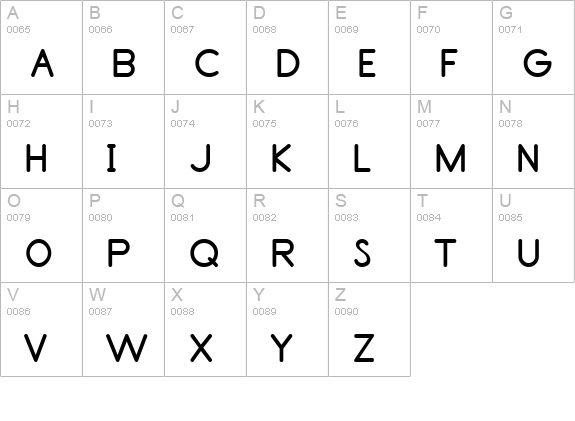 Primer Print Bold uppercase A-Z preview