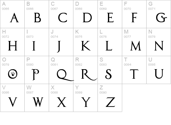 PrincesS AND THE FROG uppercase A-Z preview