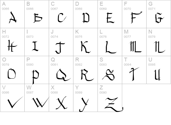 Princess Lulu uppercase A-Z preview