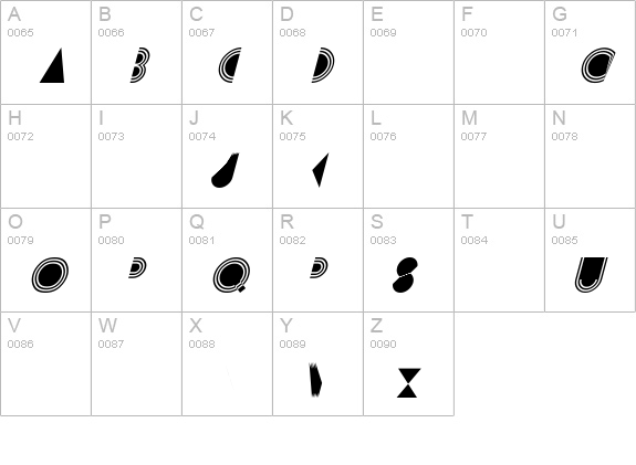 Prisma Italic uppercase A-Z preview
