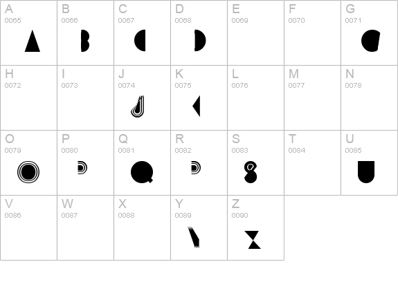 Prisma Regular uppercase A-Z preview