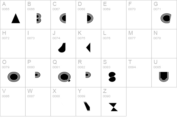 Prisma Wd uppercase A-Z preview