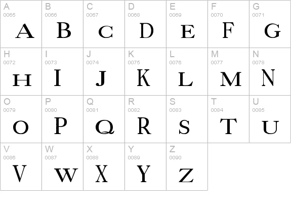 Prissy Frat Boy uppercase A-Z preview