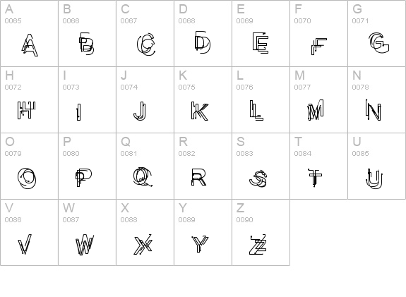Problematic Piercer uppercase A-Z preview