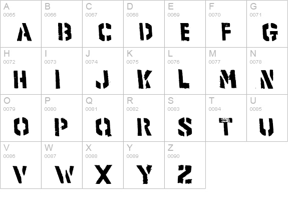 product uppercase A-Z preview