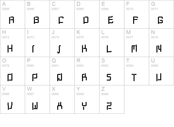 progenisis uppercase A-Z preview