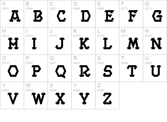 ProjectBold uppercase A-Z preview